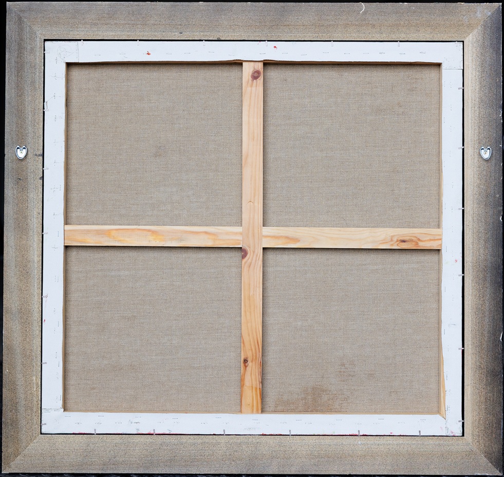 The King of Democracy, verso (back of painting)