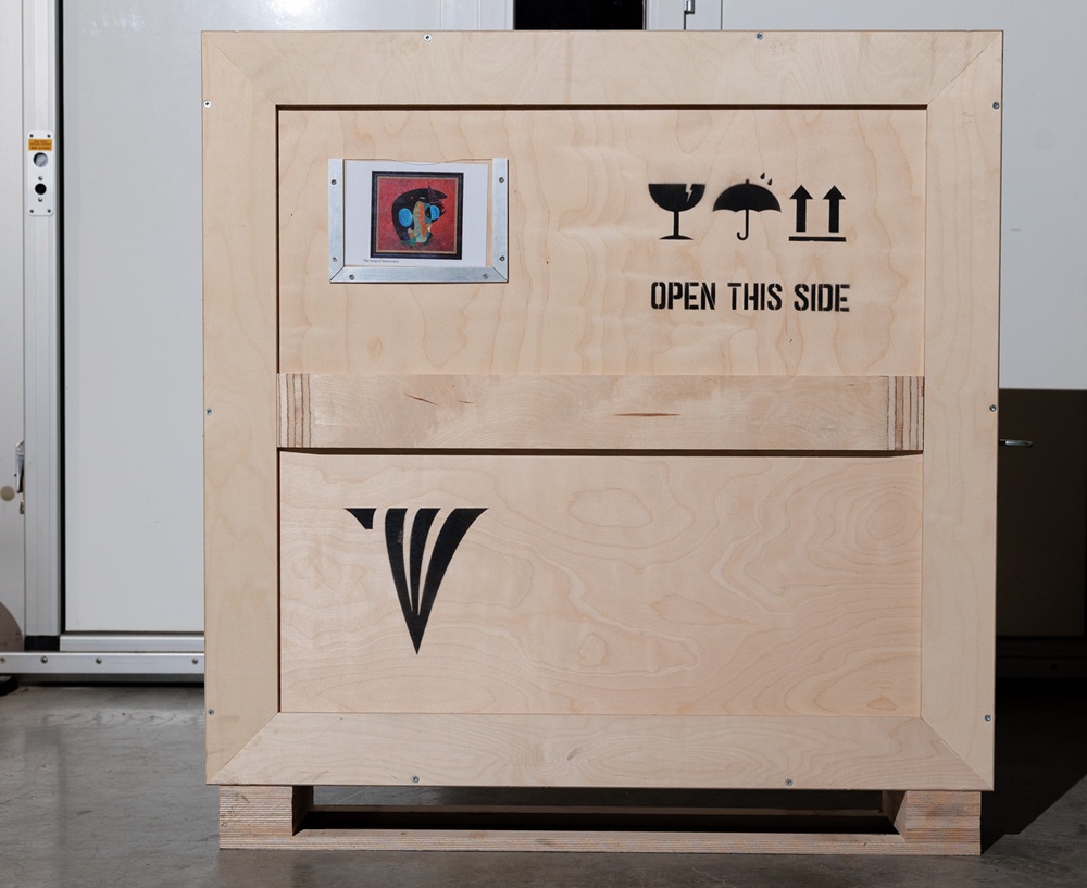 Transport crate for The King of Democracy, 2018