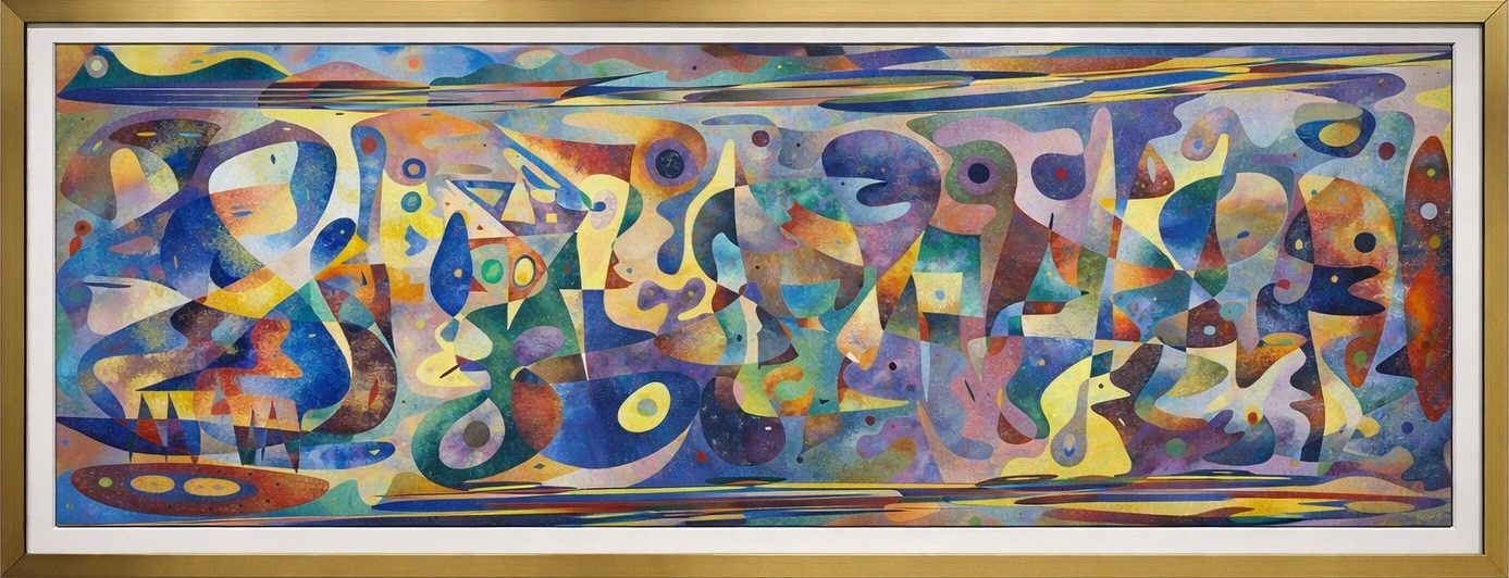 Hinduism – monumental oil painting by Gheorghe Virtosu