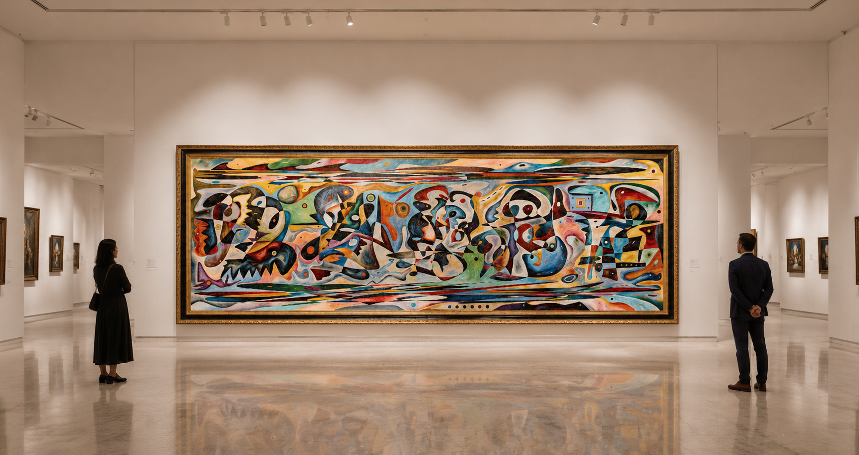 Judaism (2024) — Year: 2022–2024 — Oil on canvas — H 2.0 m × W 6.0 m