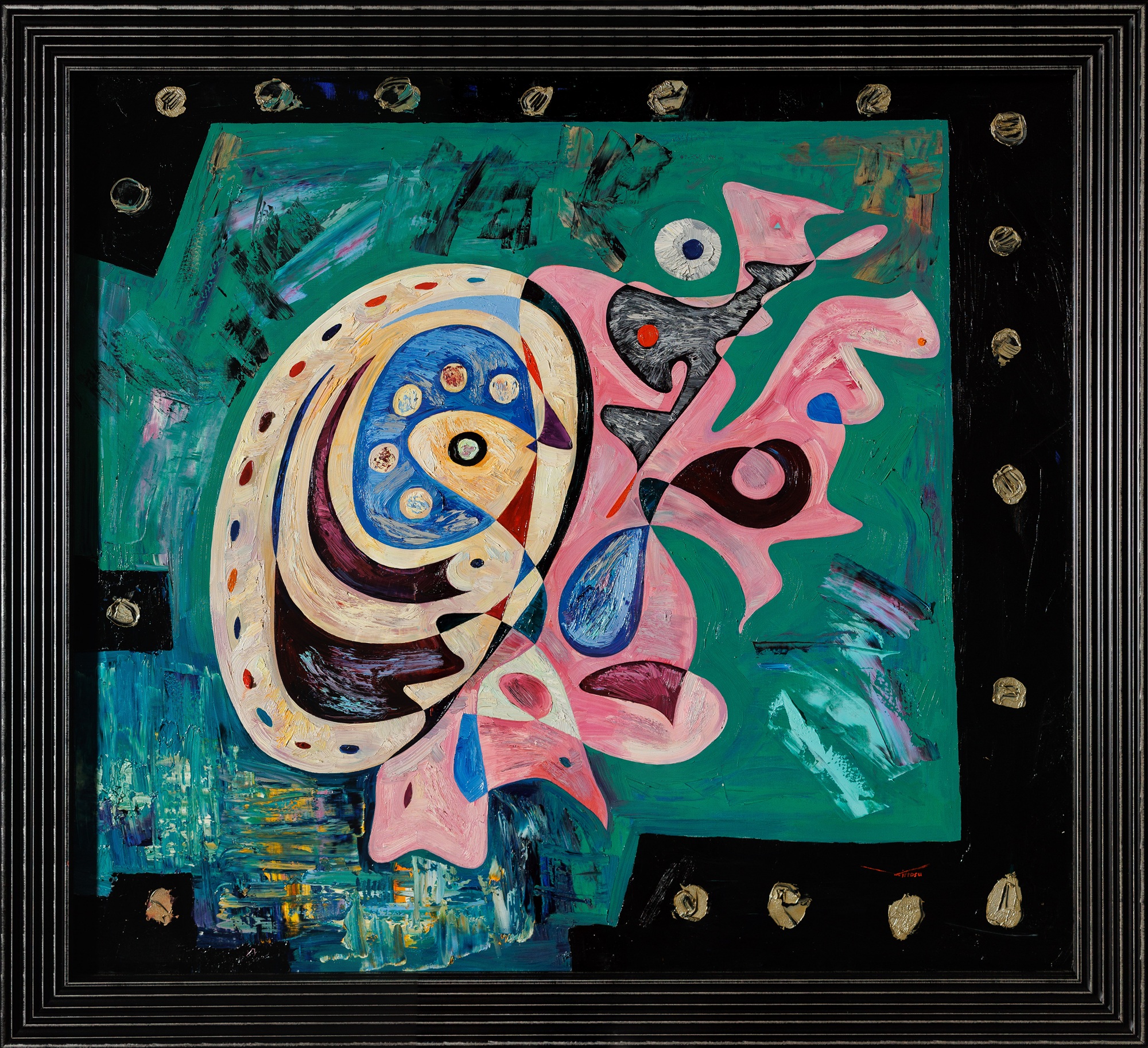 The Beast of Nazism – monumental oil painting by Gheorghe Virtosu